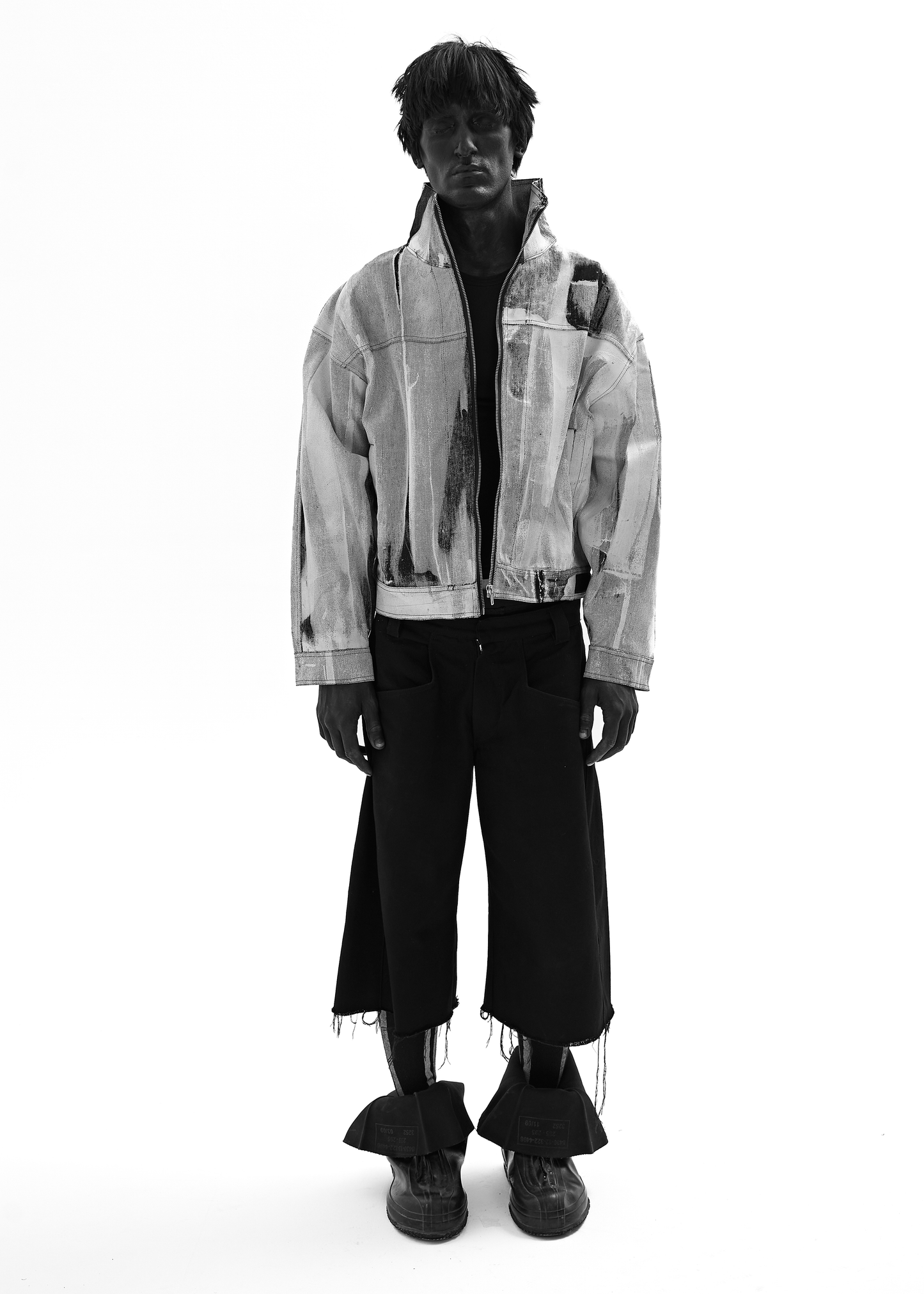 STAIN WAXED WHITE JACKET