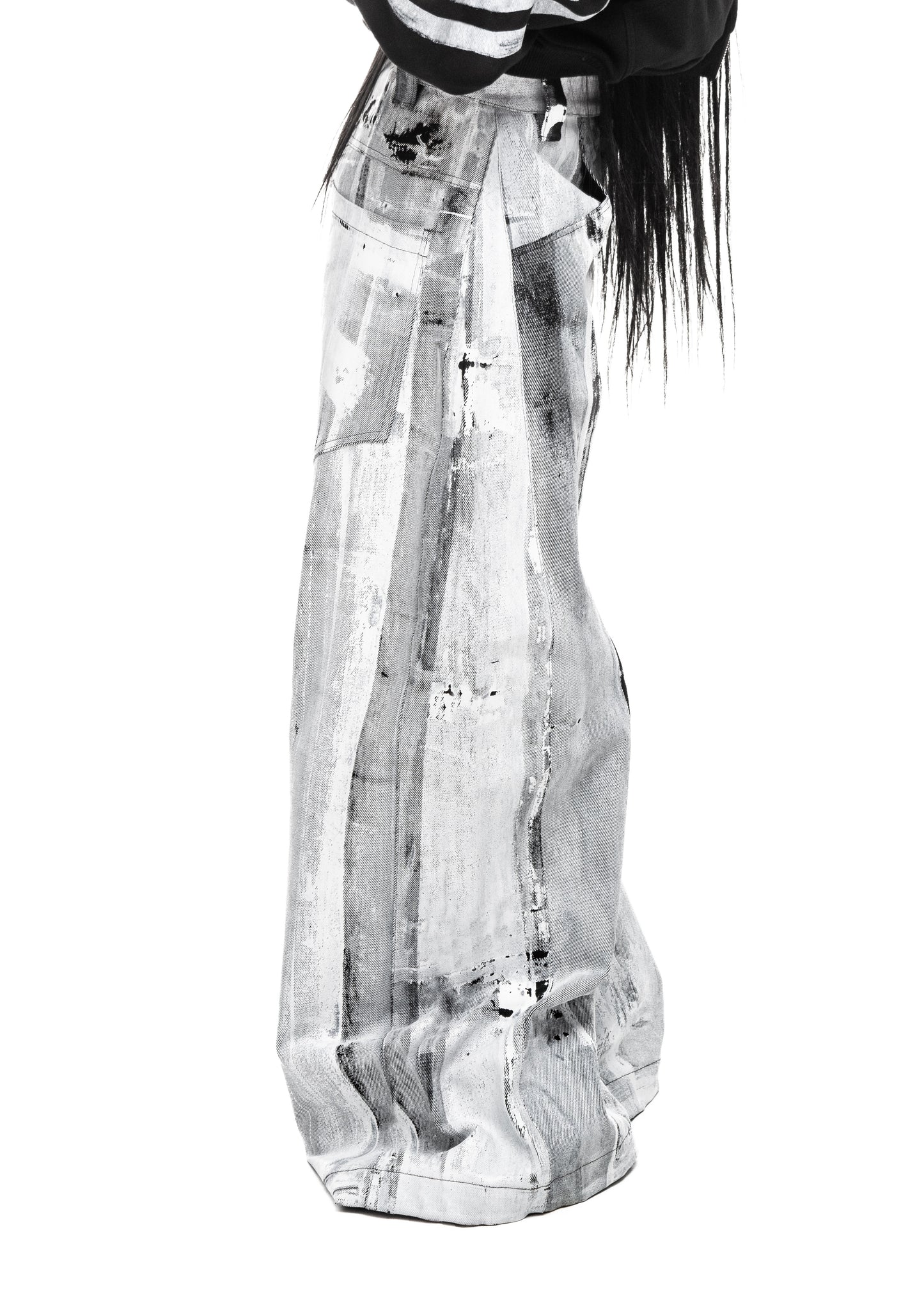 WAXED WHITE JEANS
