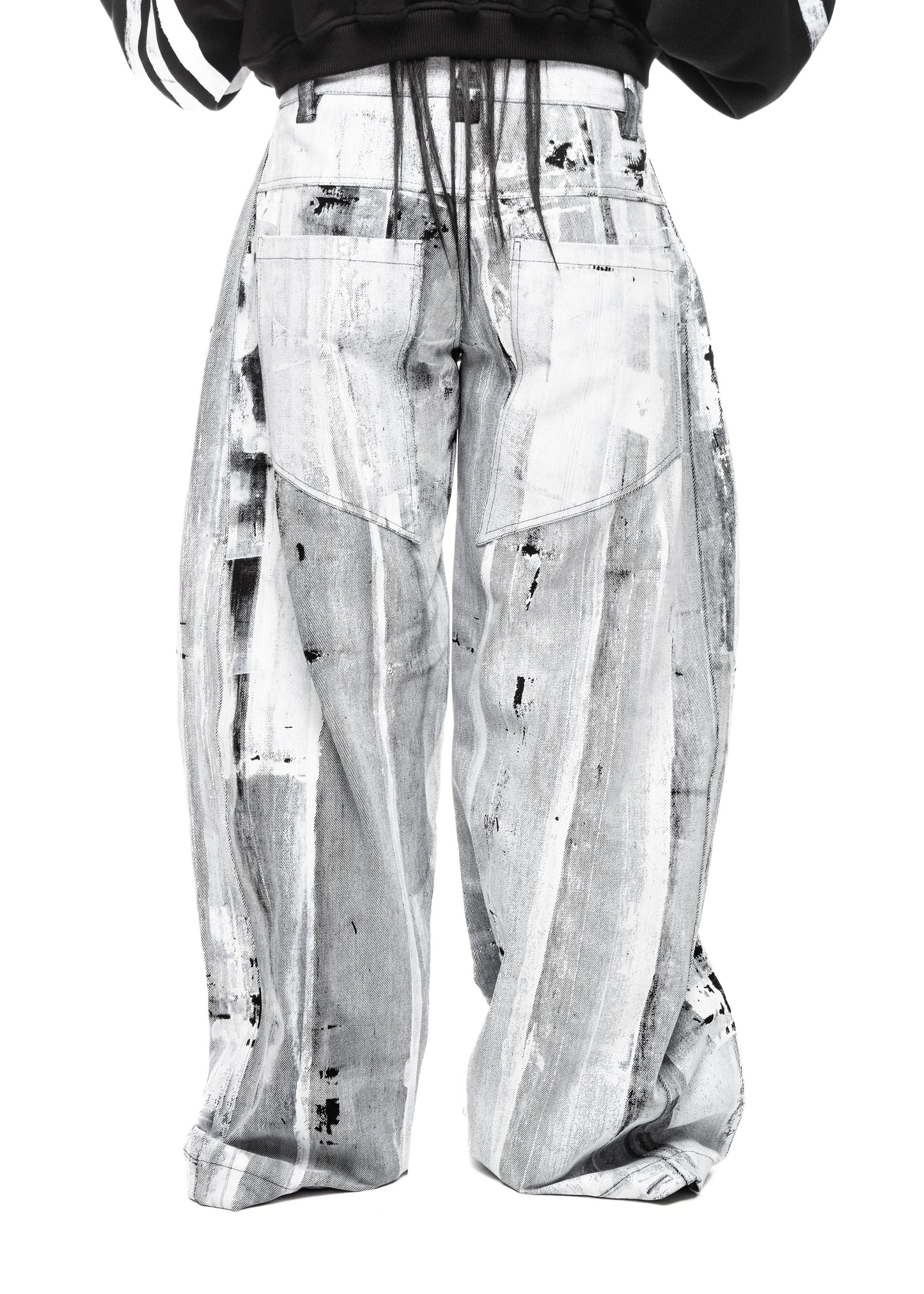 WAXED WHITE JEANS