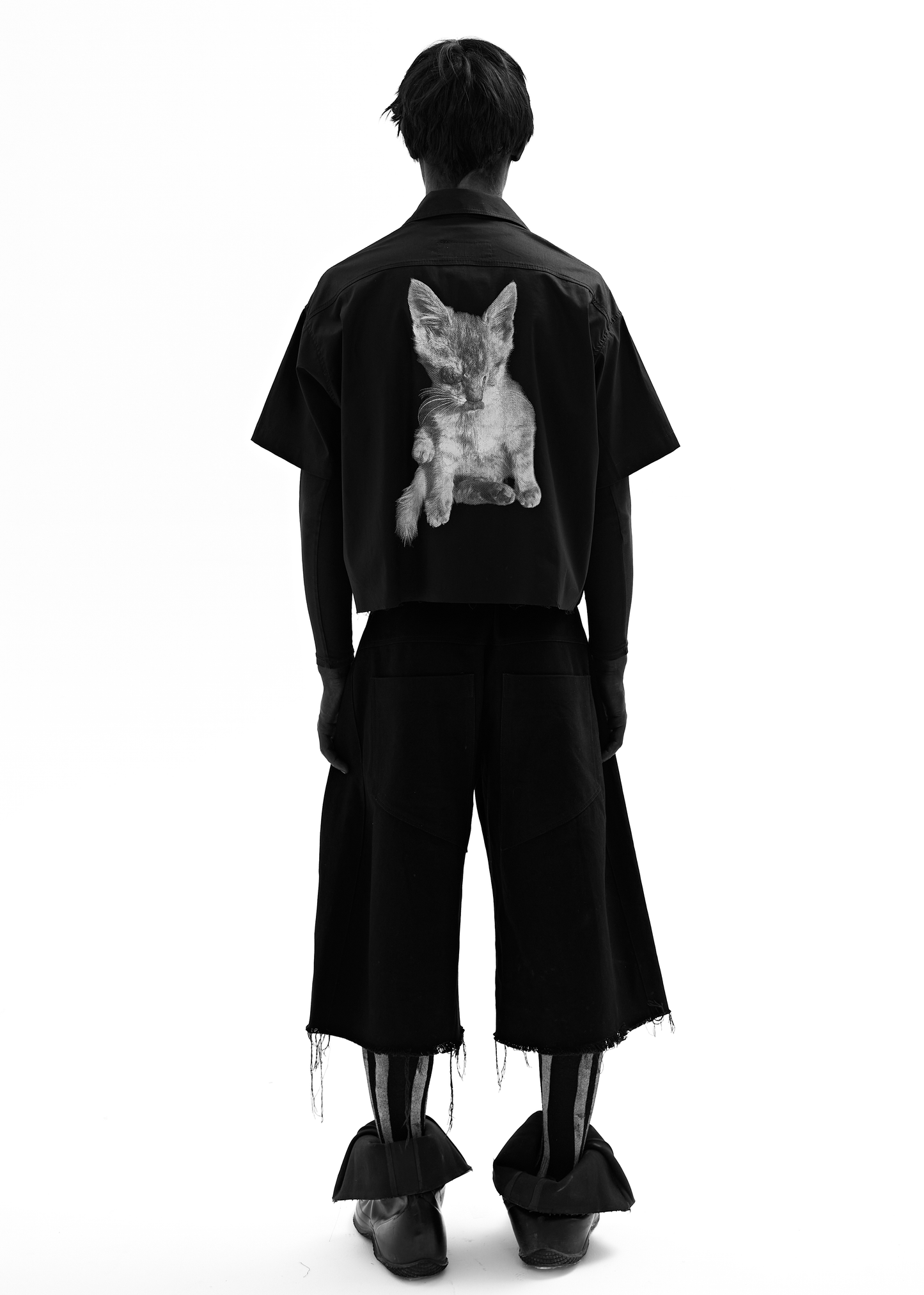 PUSHA BLACK ZIP SHIRT