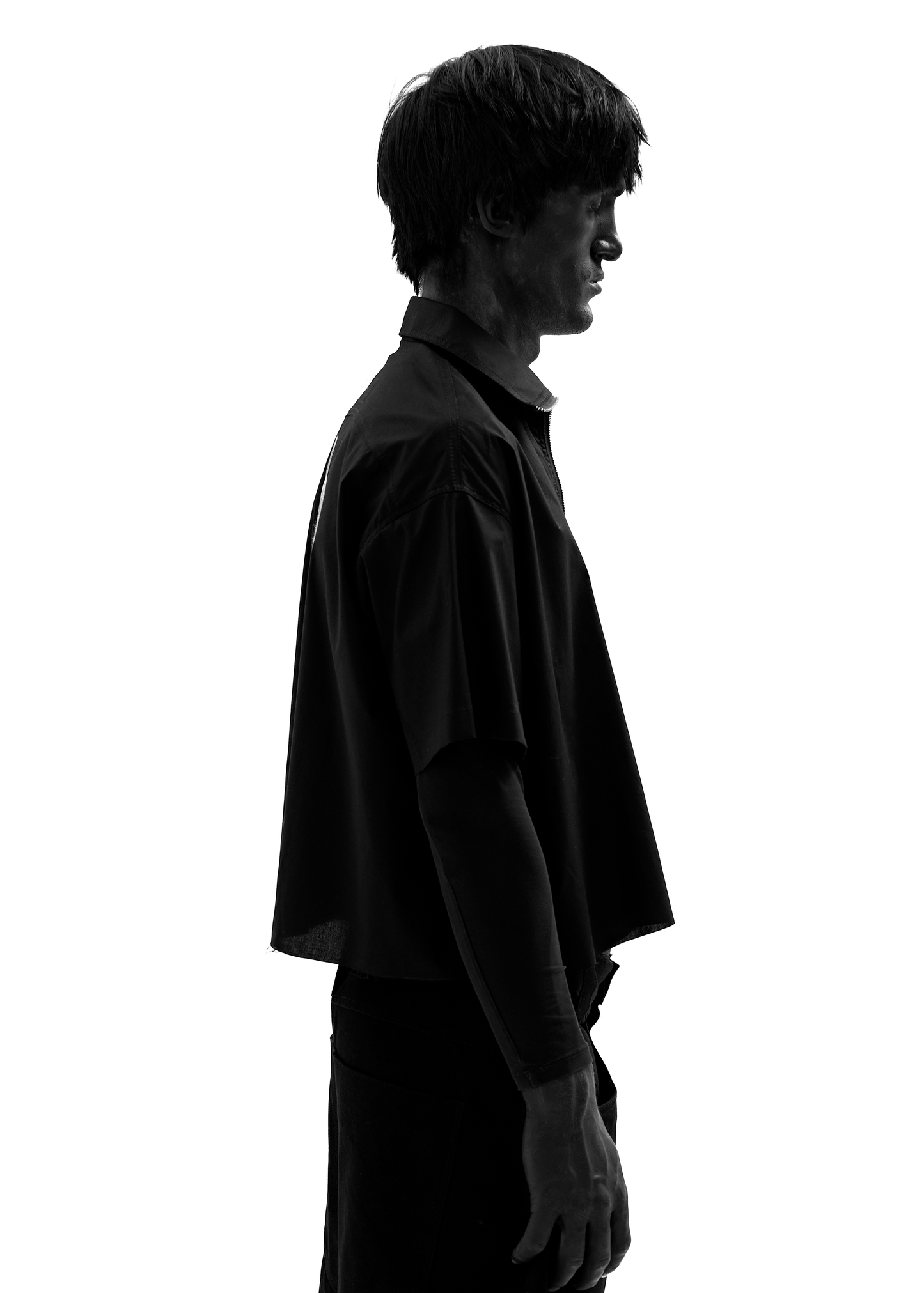 PUSHA BLACK ZIP SHIRT