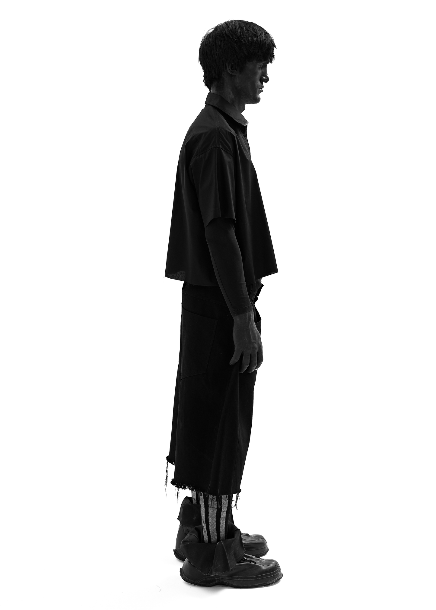 PUSHA BLACK ZIP SHIRT