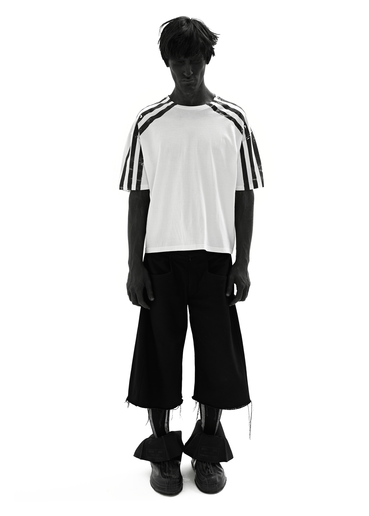 DOUBLE STRIPES WHITE T-SHIRT
