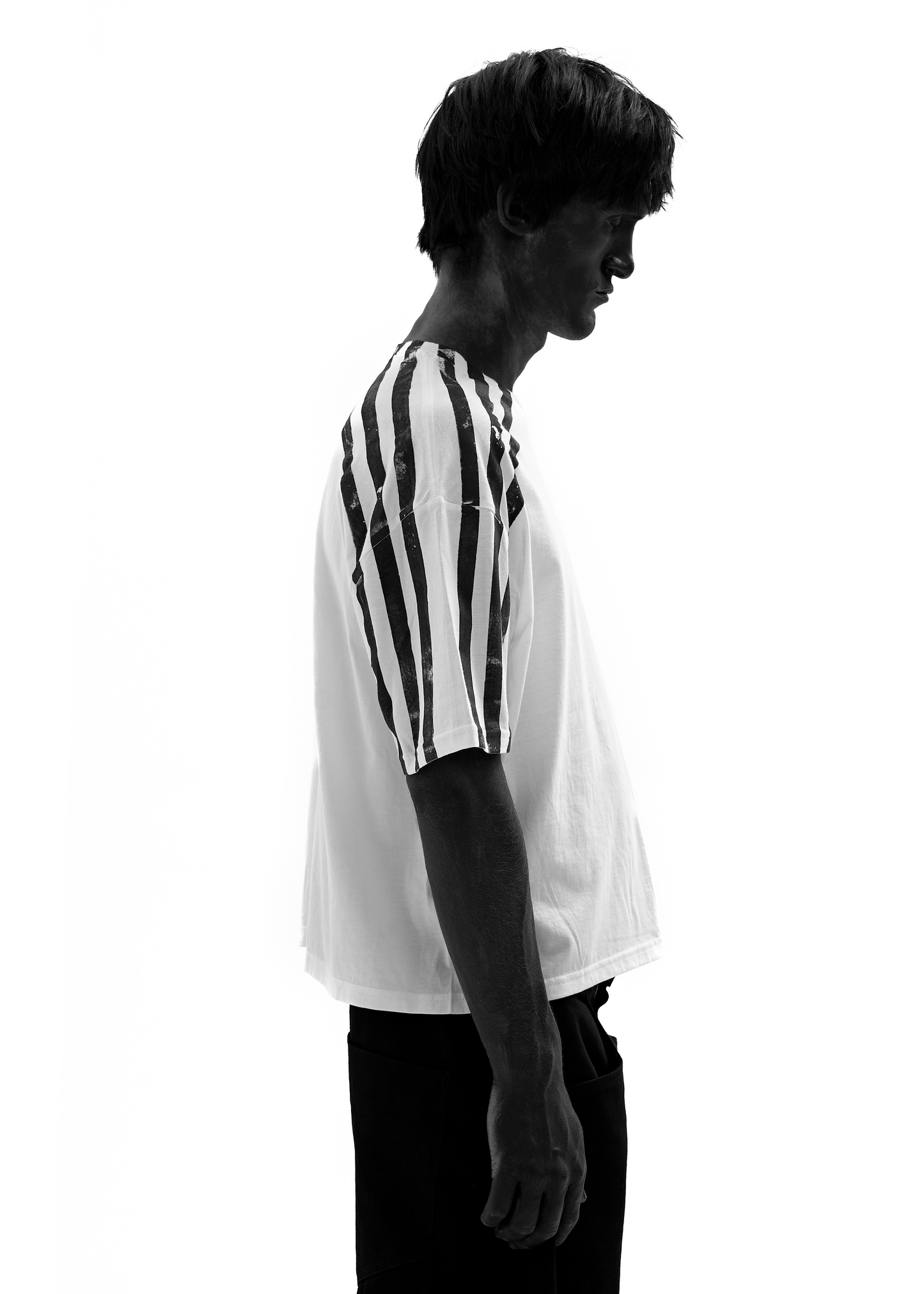 DOUBLE STRIPES WHITE T-SHIRT