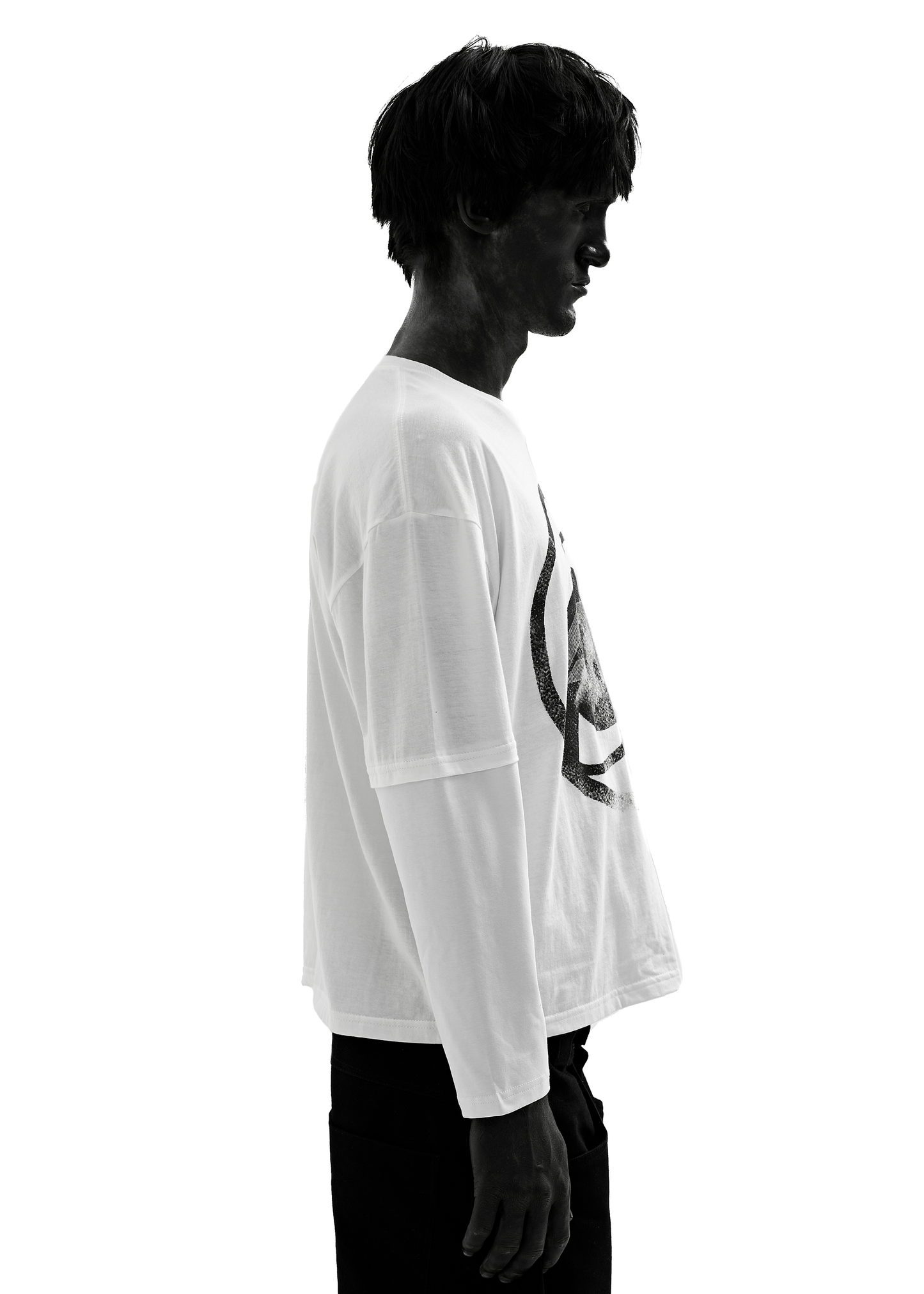 MARKET WHITE LONG-SLEEVED T-SHIRT