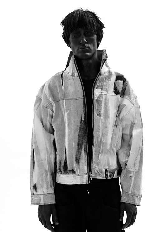 WAXED WHITE JACKET