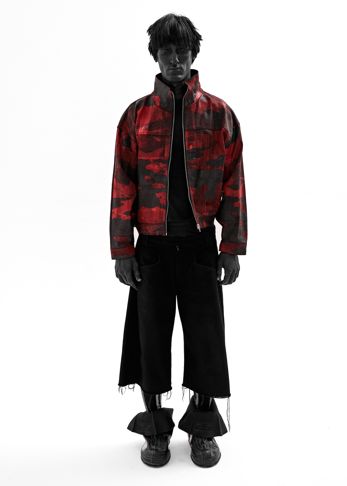 CAMO WAXED RED JACKET
