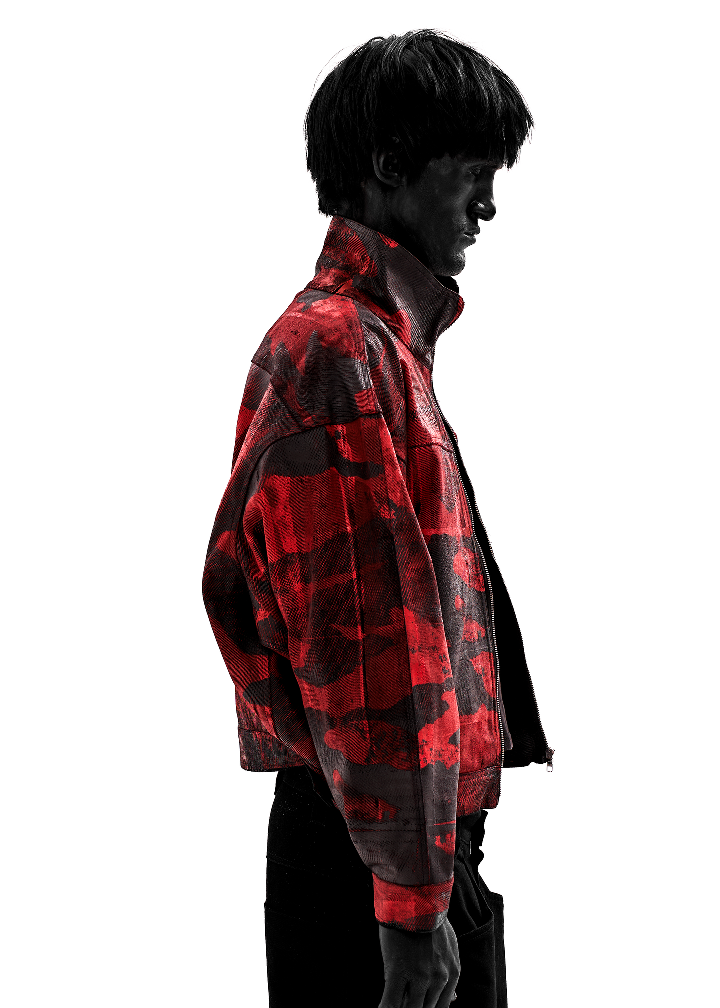 CAMO WAXED RED JACKET