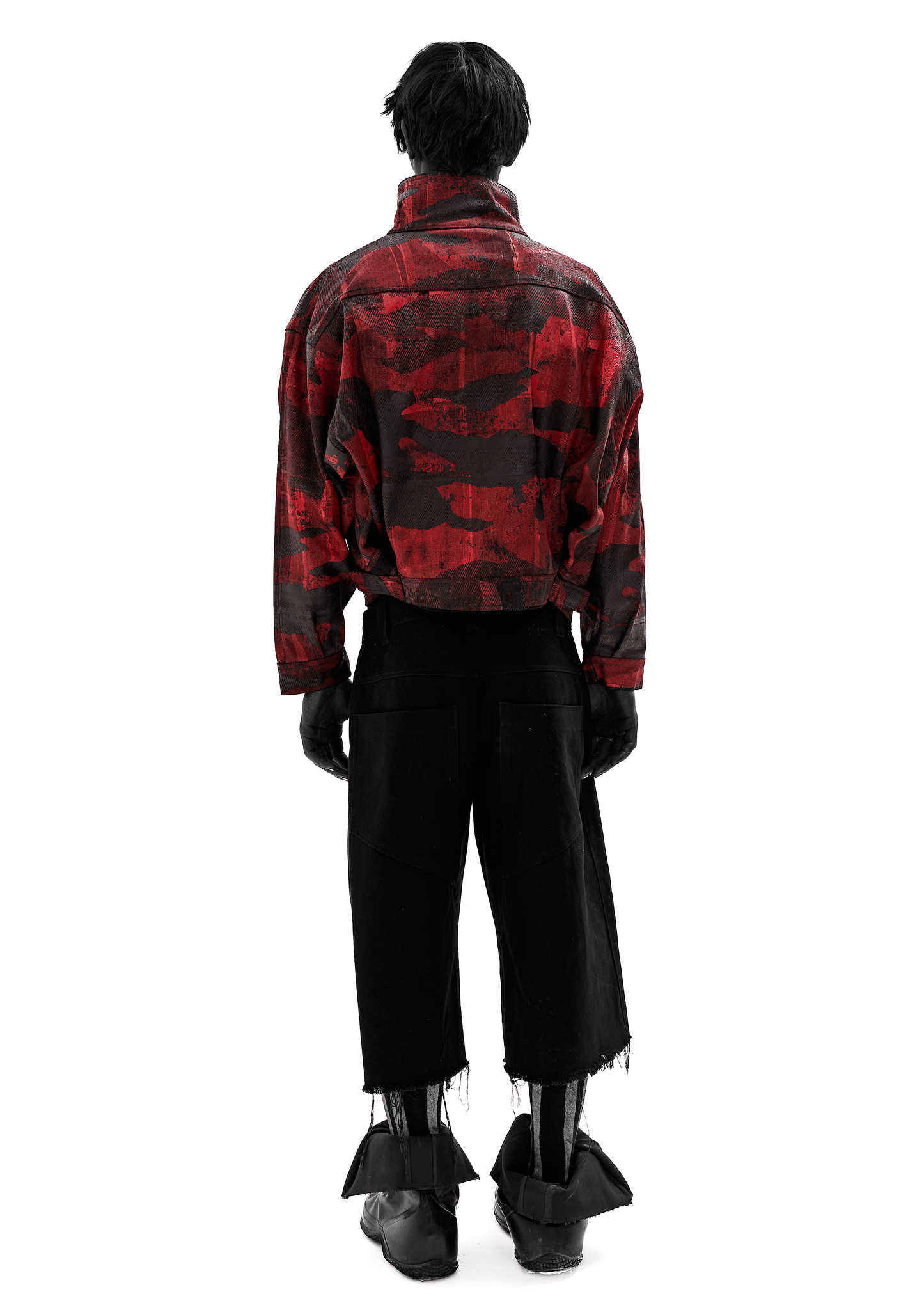 CAMO WAXED RED JACKET