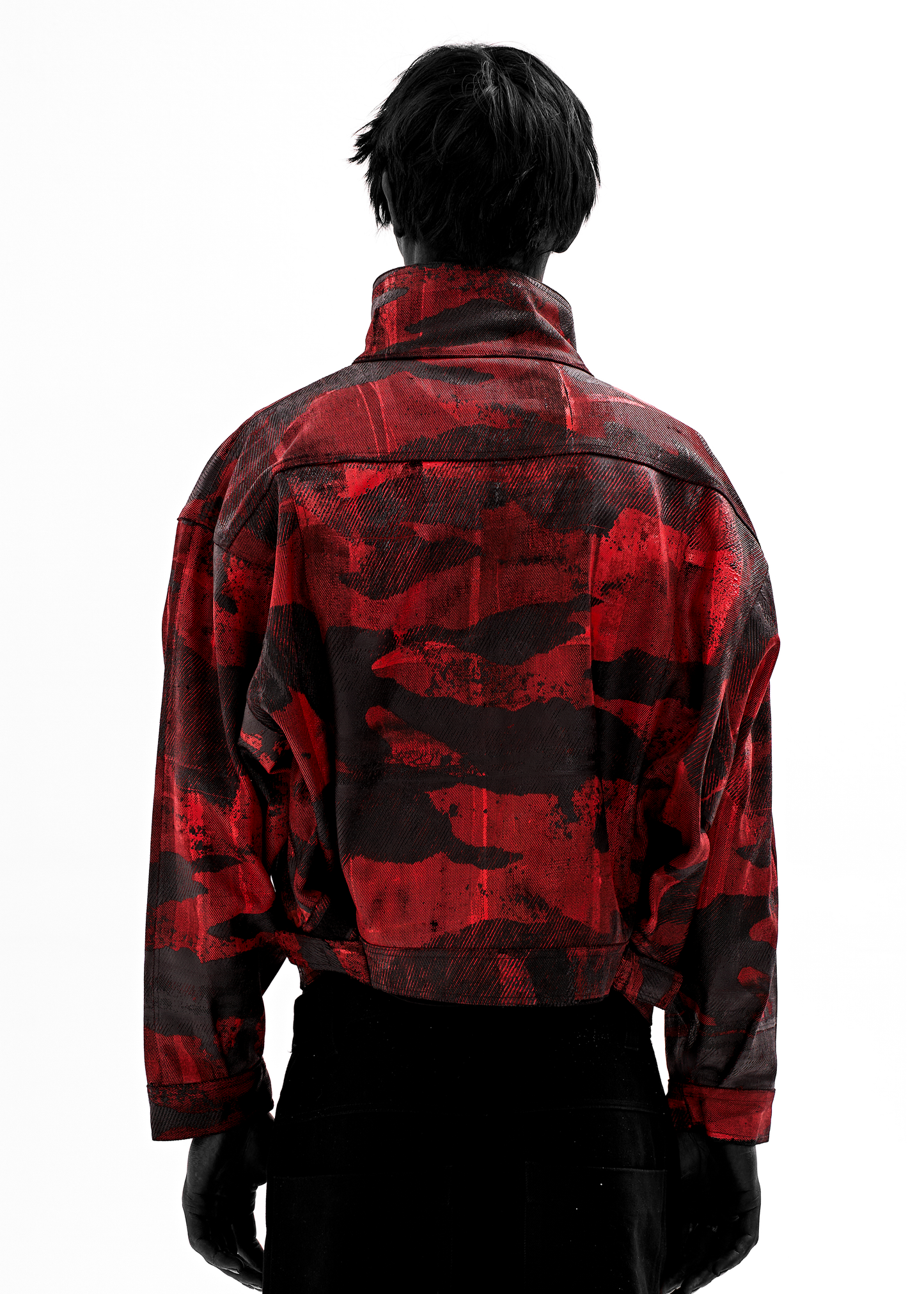 CAMO WAXED RED JACKET