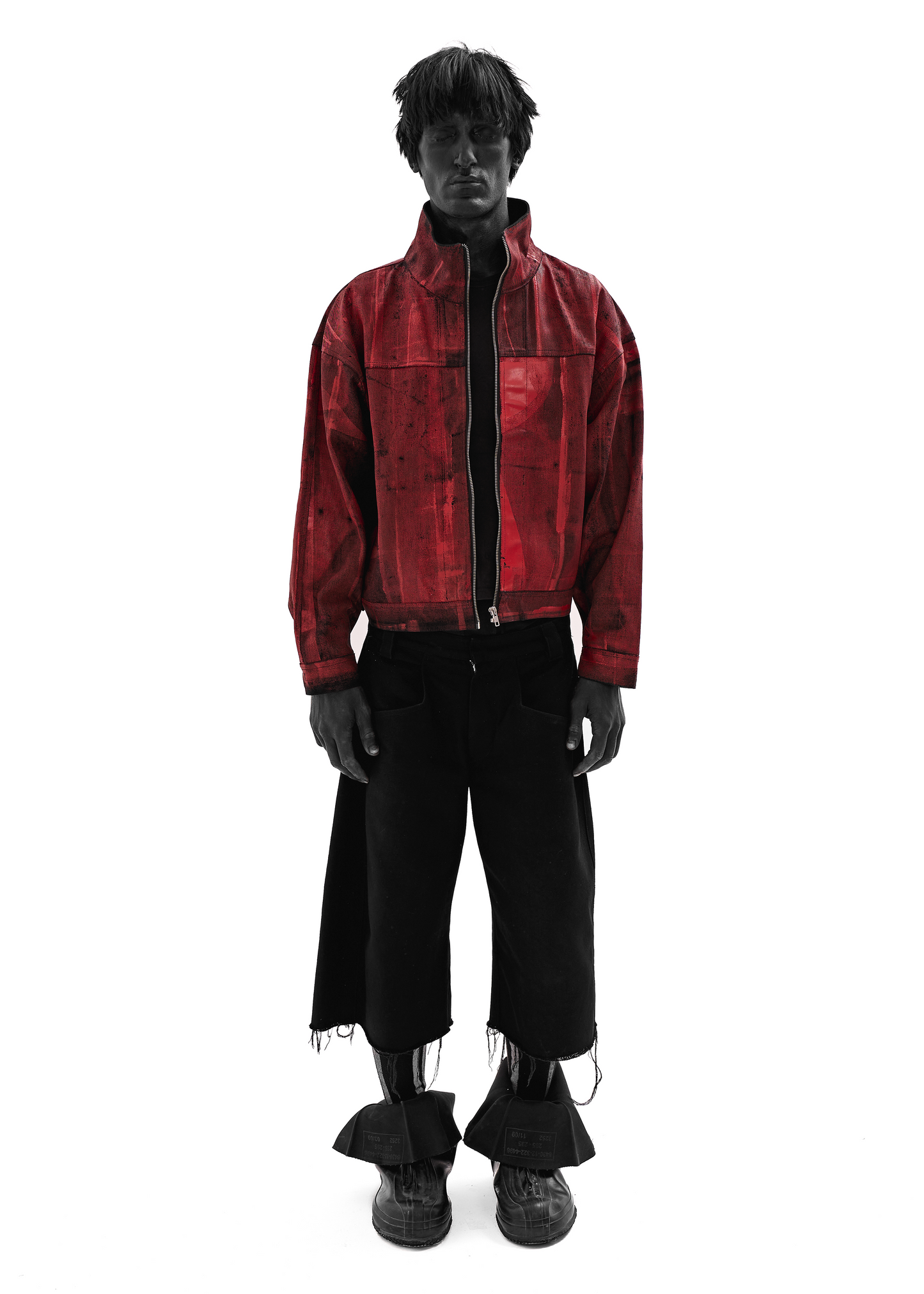 STAIN WAXED RED JACKET