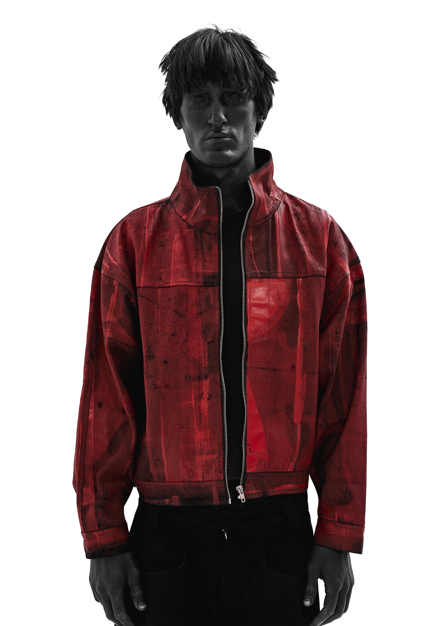 STAIN WAXED RED JACKET