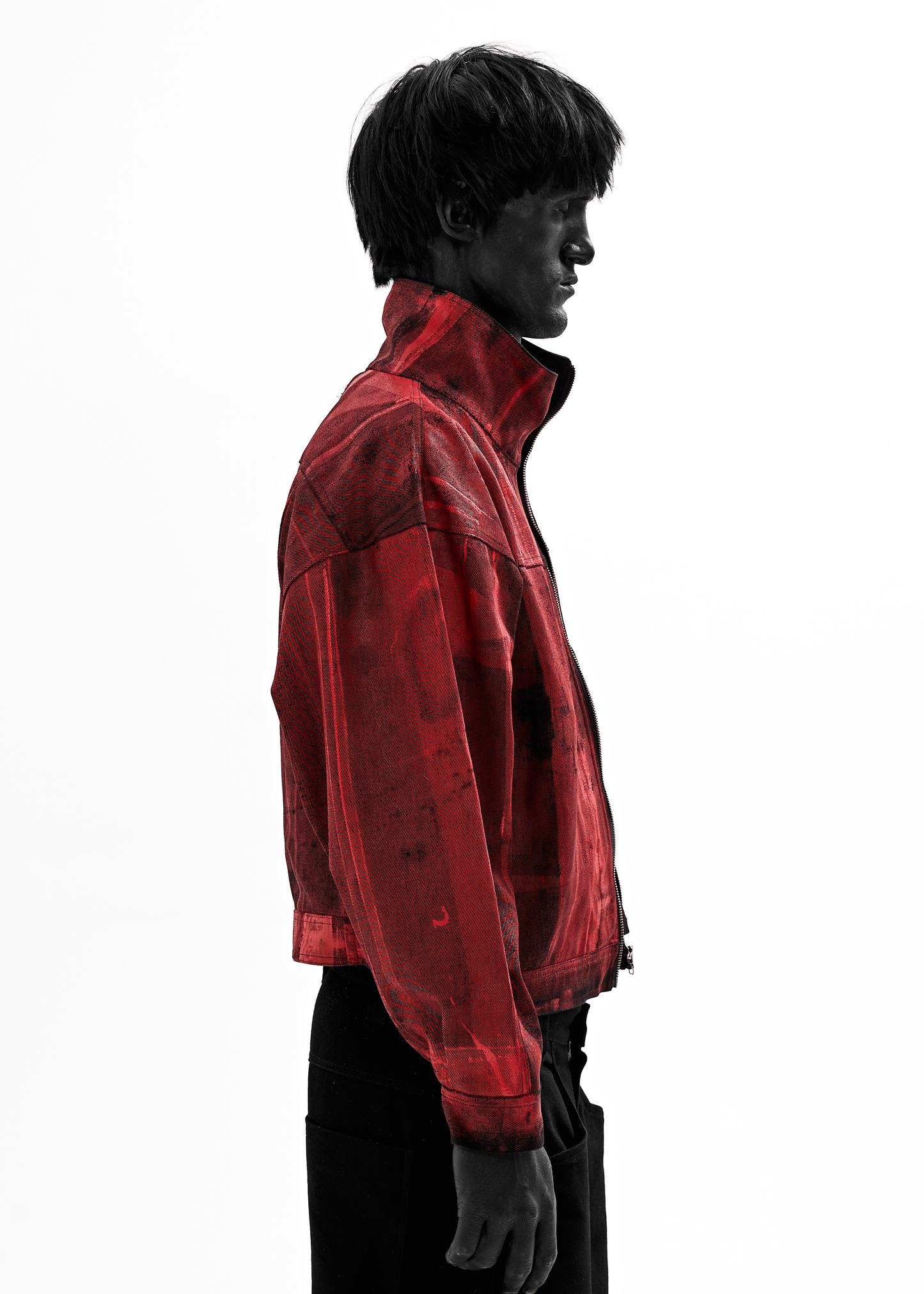 STAIN WAXED RED JACKET