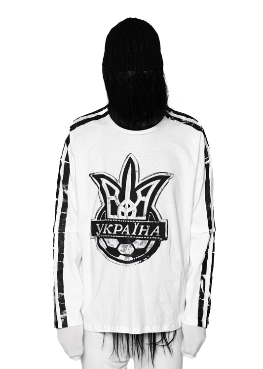 STRIPES WHITE LONG-SLEEVED T-SHIRT