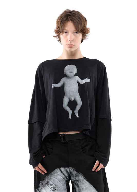 BABYK BLACK SH LONG-SLEEVED T-SHIRT