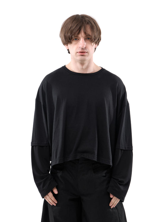 BLACK SH LONG-SLEEVED T-SHIRT