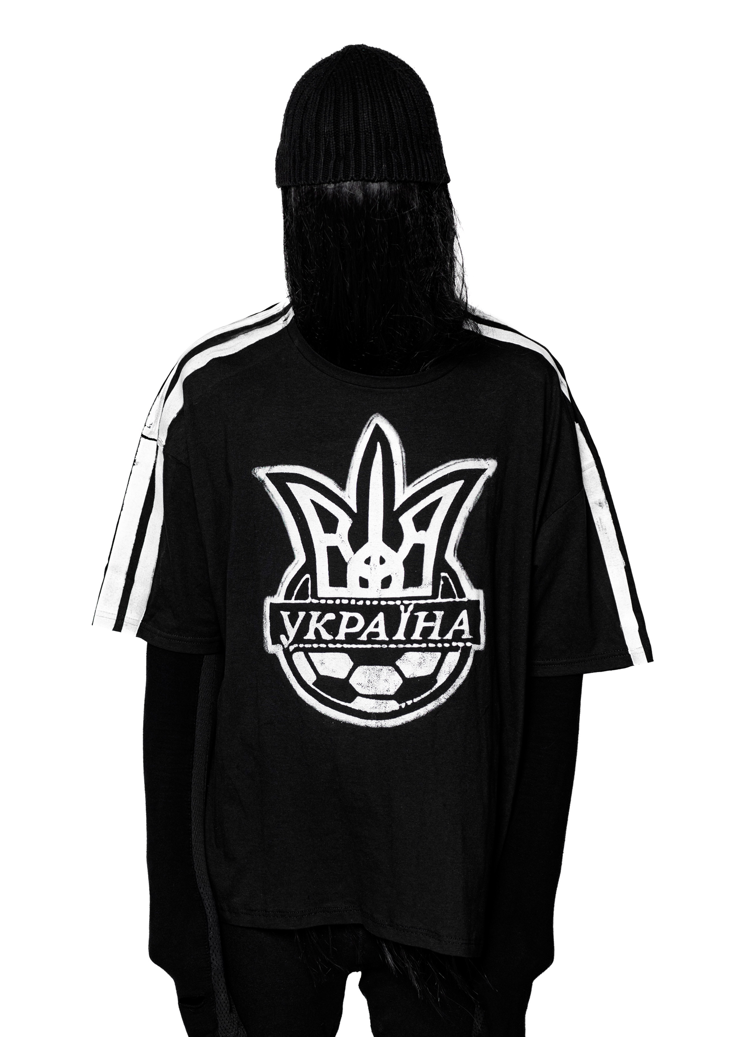 STRIPES BLACK T-SHIRT