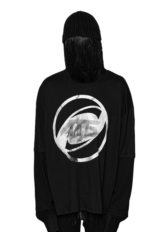 MARKET BLACK LONG-SLEEVED T-SHIRT