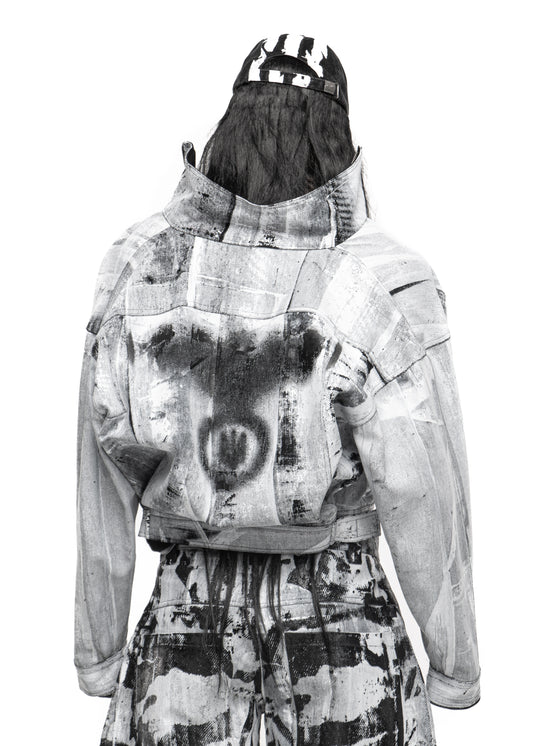 STAIN WAXED WHITE JACKET