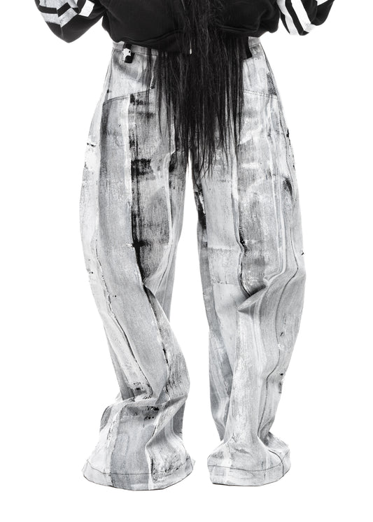 WAXED WHITE JEANS