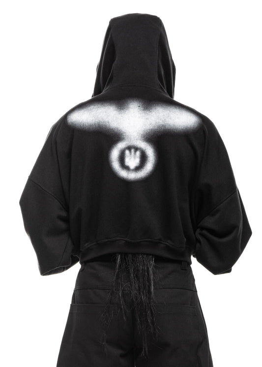 EAGLE BLACK ZIP HOODIE